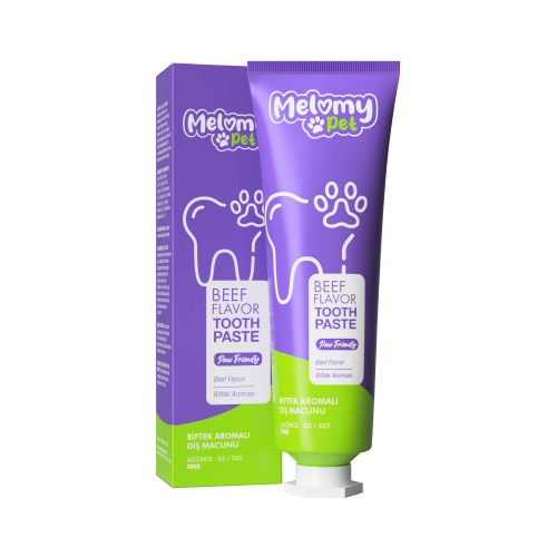 MELOMY PET BİFTEK AROMALI DİŞ MACUNU 50 ML