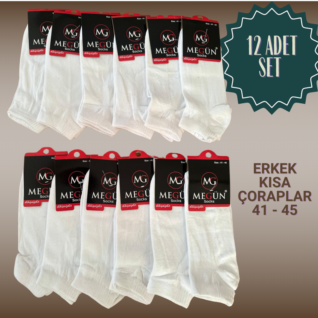 DİKİŞSİZ ERKEK ÇORAP 12 Lİ 41-44