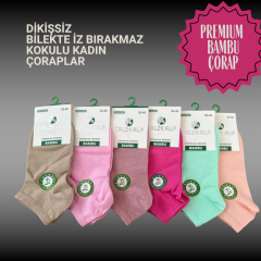 BAMBU RENKLİ KADIN ÇORABI 12 Lİ 36-40