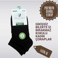 BAMBU SİYAH KADIN ÇORABI 12 Lİ 36-40