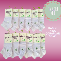 BAMBU KADIN BEYAZ ÇORAP 36-40