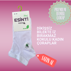 BAMBU KADIN BEYAZ ÇORAP 36-40