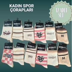 RENKLİ SPOR CORABI KADIN 36-41